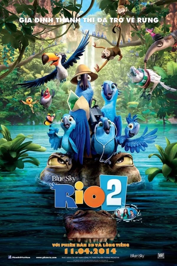 Xem phim Chú Vẹt Đuôi Dài 2 - Rio 2 (2014)