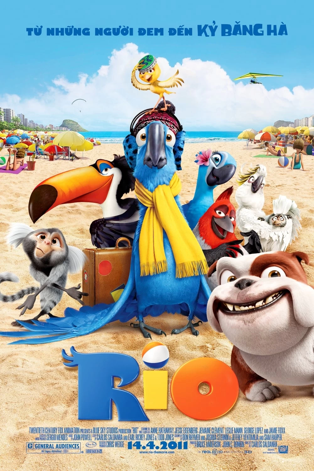 Xem phim Chú Vẹt Đuôi Dài - Rio (2011)