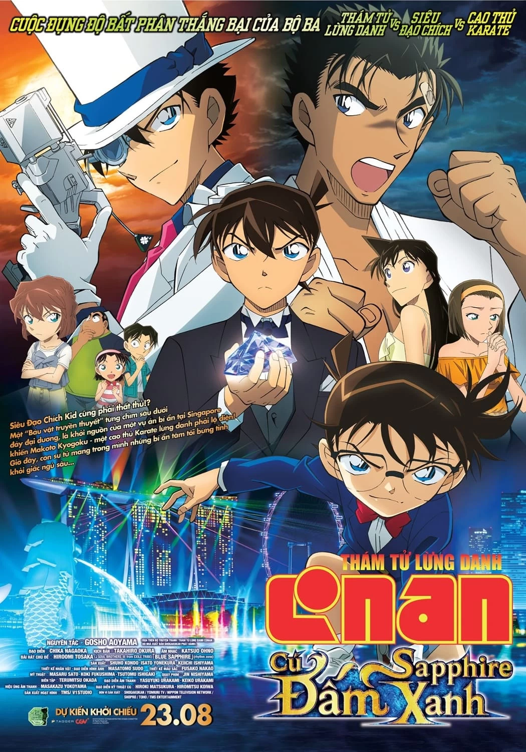 Xem phim Thám Tử Lừng Danh Conan 23: Cú Đấm Sapphire Xanh - Case Closed: The Fist of Blue Sapphire (2019)